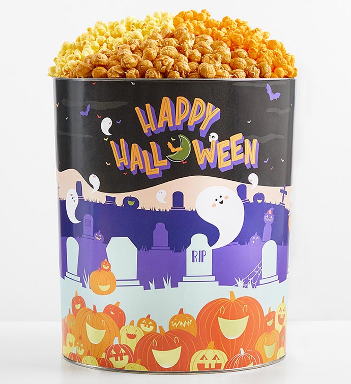 Spooky Fun 6 1/2 Gallon 3 Flavor Popcorn Tin